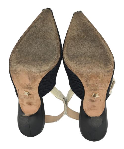 Christian Dior（クリスチャン ディオール）Christian Dior (クリスチャン ディオール) J'ADIORスリングバックパンプス ブラック サイズ:341/2の古着・服飾アイテム