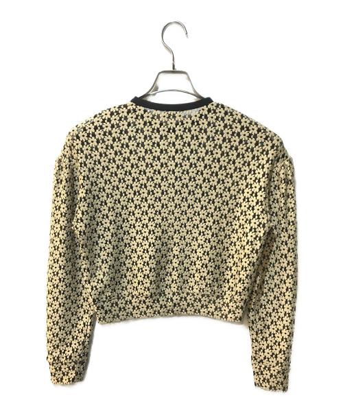 CLANE（クラネ）CLANE (クラネ) 3Dフラワーレースカーディガン イエロー サイズ:1の古着・服飾アイテム