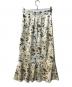 Noble (ノーブル) フラワープリントヘムフレアスカート ホワイト サイズ:M：4000円