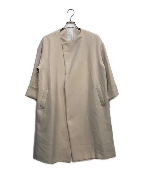 Noble（ノーブル）Noble (ノーブル) トリプルクロスガウンコート ベージュ サイズ:36の古着・服飾アイテム