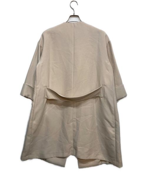Noble（ノーブル）Noble (ノーブル) トリプルクロスガウンコート ベージュ サイズ:36の古着・服飾アイテム