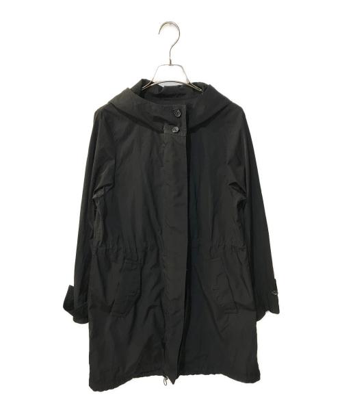 23区（ニジュウサンク）23区 (ニジュウサンク) フーデッドコート ブラック サイズ:38の古着・服飾アイテム