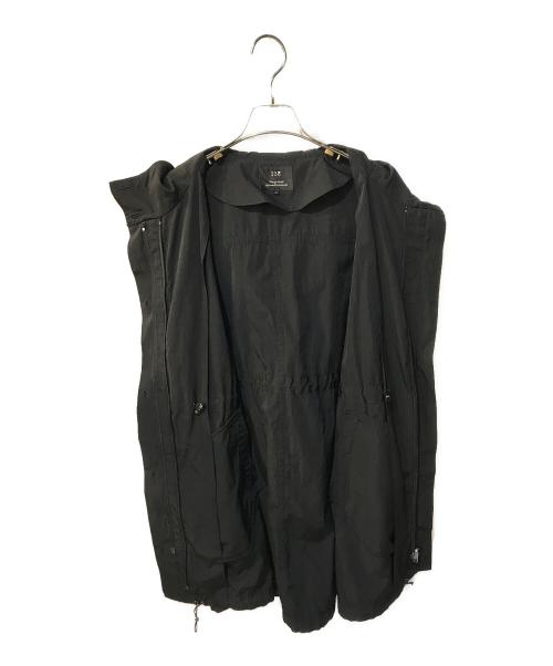 23区（ニジュウサンク）23区 (ニジュウサンク) フーデッドコート ブラック サイズ:38の古着・服飾アイテム