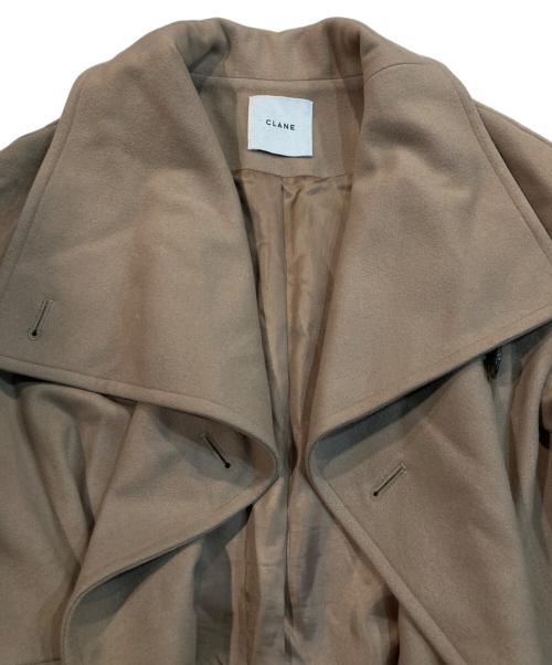 CLANE（クラネ）CLANE (クラネ) アップネックオーバーコート ブラウン サイズ:Freeの古着・服飾アイテム