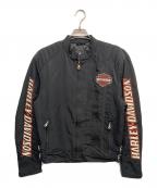 HARLEY-DAVIDSONハーレーダビッドソン）の古着「袖ロゴ中綿ジャケット」｜ブラック