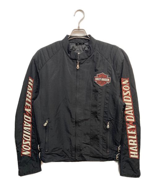 HARLEY-DAVIDSON（ハーレーダビッドソン）HARLEY-DAVIDSON (ハーレーダビッドソン) 袖ロゴ中綿ジャケット ブラック サイズ:Mの古着・服飾アイテム