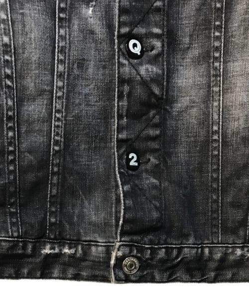 DSQUARED2（ディースクエアード）DSQUARED2 (ディースクエアード) ダメージ加工 デニムジャケット グレー サイズ:44の古着・服飾アイテム