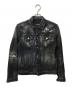DSQUARED2（ディースクエアード）の古着「ダメージ加工 デニムジャケット」｜グレー