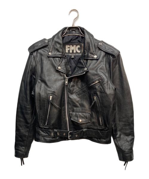 FMC（エフエムシー）FMC (エフエムシー) ダブルライダースジャケット ブラック サイズ:42の古着・服飾アイテム