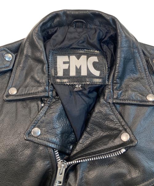 FMC（エフエムシー）FMC (エフエムシー) ダブルライダースジャケット ブラック サイズ:42の古着・服飾アイテム