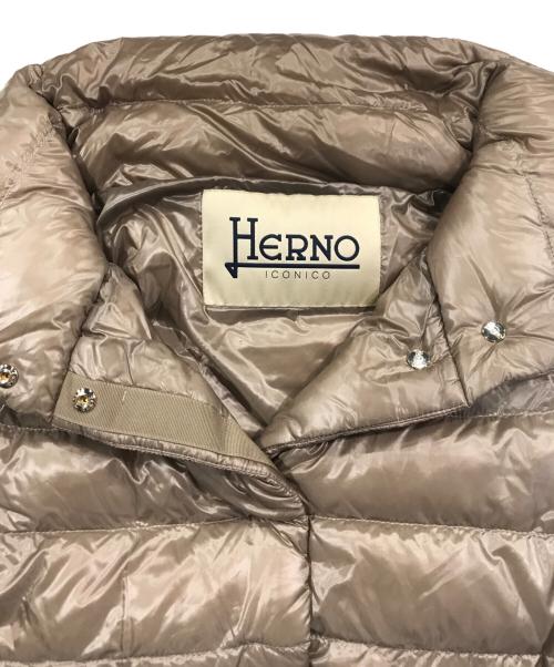 HERNO（ヘルノ）HERNO (ヘルノ) ICONICO ダウンジャケット ベージュ サイズ:38の古着・服飾アイテム