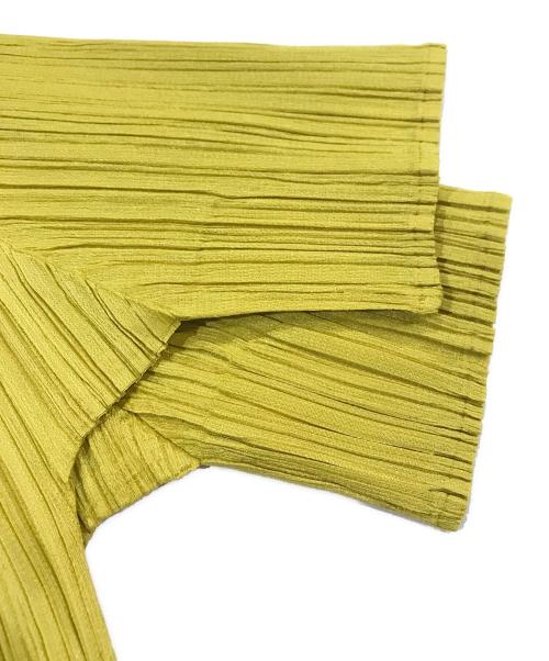 PLEATS PLEASE（プリーツプリーズ）PLEATS PLEASE (プリーツプリーズ) プリーツ半袖ワンピース イエロー サイズ:-の古着・服飾アイテム