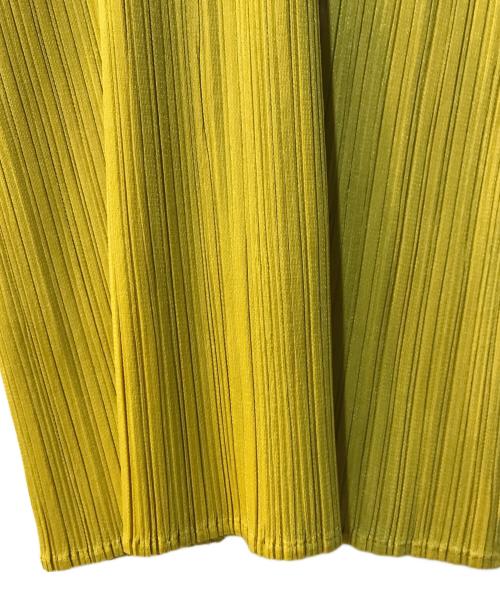 PLEATS PLEASE（プリーツプリーズ）PLEATS PLEASE (プリーツプリーズ) プリーツ半袖ワンピース イエロー サイズ:-の古着・服飾アイテム