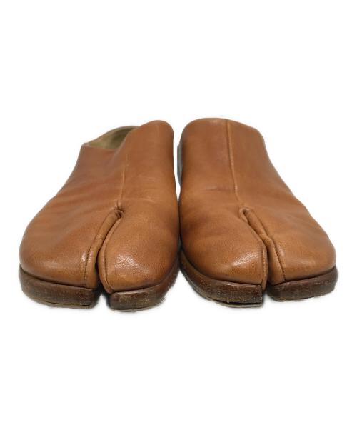 Maison Margiela（メゾンマルジェラ）Maison Margiela (メゾンマルジェラ) レザー足袋シューズ ブラウン サイズ:41の古着・服飾アイテム