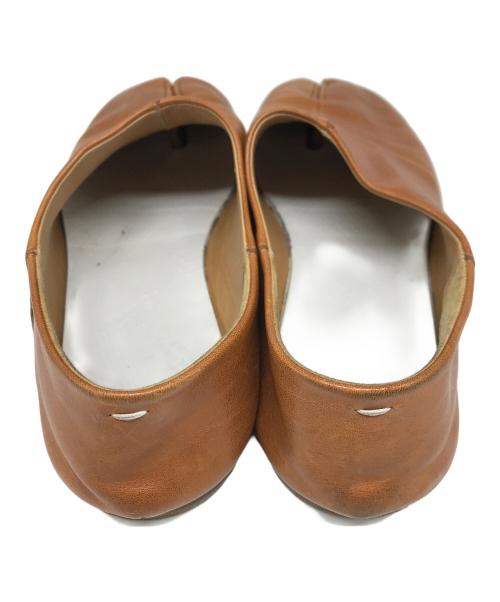 Maison Margiela（メゾンマルジェラ）Maison Margiela (メゾンマルジェラ) レザー足袋シューズ ブラウン サイズ:41の古着・服飾アイテム