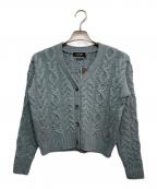 LAUREN RALPH LAURENローレンラルフローレン）の古着「ニットカーディガン」｜ブルー