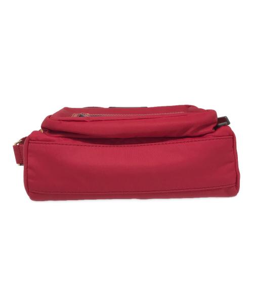 ANYA HINDMARCH（アニヤ・ハインドマーチ）ANYA HINDMARCH (アニヤハインドマーチ) マルチポケットナイロンクロスボディ レッドの古着・服飾アイテム