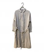COMMUNE WORKSコミューン ワークス）の古着「シャツワンピース」｜グレー