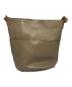 ourhome（アワホーム）の古着「こだわりレザーのバケツバッグ」｜ベージュ