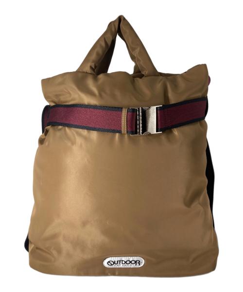 OUTDOOR（アウトドア）OUTDOOR (アウトドア) PUBLUX LIMITED MODEL. ベルト付きパデットトートバッグ ベージュの古着・服飾アイテム