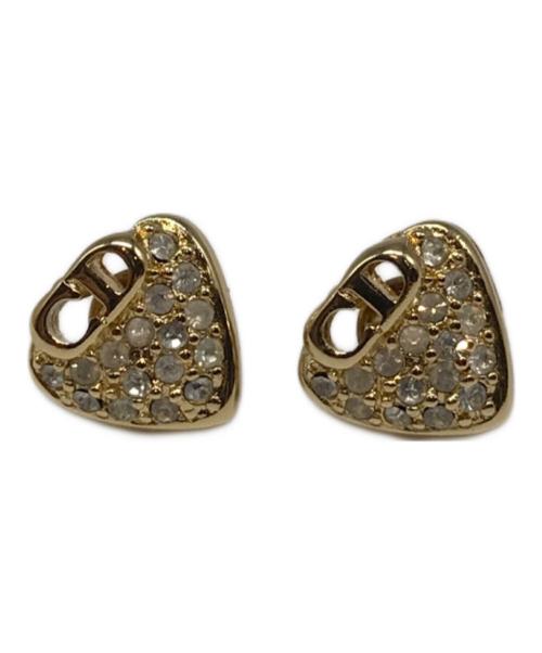 Christian Dior（クリスチャン ディオール）Christian Dior (クリスチャン ディオール) CDロゴピアス ゴールドの古着・服飾アイテム