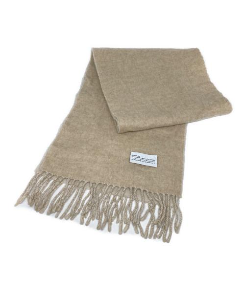 LOEWE（ロエベ）LOEWE (ロエベ) ウールカシミヤ アナグラムマフラー ベージュの古着・服飾アイテム