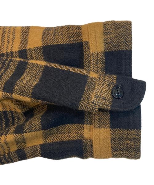 Trophy Clothing（トロフィークロージング）Trophy Clothing (トロフィークロージング) ヘビー チェック ネルシャツ イエロー×ブラック サイズ:14の古着・服飾アイテム