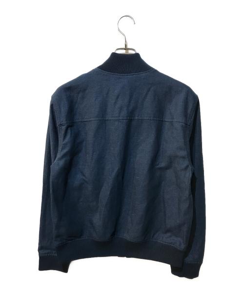 BANANA REPUBLIC（バナナリパブリック）BANANA REPUBLIC (バナナリパブリック) LINEN BOMBER JACKET ネイビー サイズ:M 未使用品の古着・服飾アイテム
