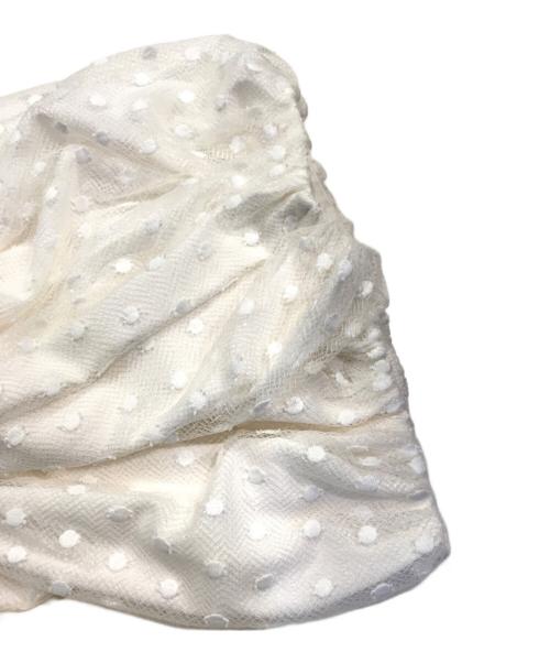 TSURU by MARIKO OIKAWA（ツルバイマリコオイカワ）TSURU by MARIKO OIKAWA (ツルバイマリコオイカワ) チュール ドット ブラウス ホワイト サイズ:Freeの古着・服飾アイテム