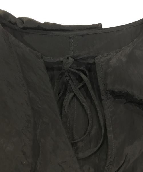 JILL STUART（ジルスチュアート）JILL STUART (ジルスチュアート) アシンメトリーラッフルワンピース ブラック サイズ:4の古着・服飾アイテム