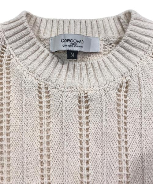 CORCOVADO（コルコバード）CORCOVADO (コルコバード) 切替ワンピース ホワイト×ネイビー サイズ:Mの古着・服飾アイテム