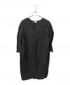 D-dueディ・ドゥエ）の古着「リネンワンピース」｜ブラック