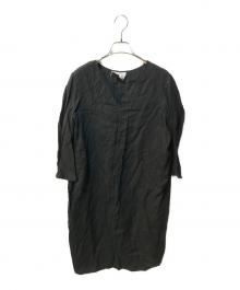 D-due（ディ・ドゥエ）の古着「リネンワンピース」｜ブラック