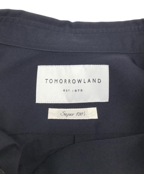 TOMORROW LAND（トゥモローランド）TOMORROW LAND (トゥモローランド) ウール レギュラーカラーシャツ ネイビー サイズ:Sの古着・服飾アイテム