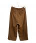 MAISON SPECIAL (メゾンスペシャル) Two-Tuck Wide Pants ブラウン サイズ:1：9000円