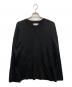 MAISON SPECIAL（メゾンスペシャル）の古着「14G Milan Ribs Prime-Over Crew Neck Knit Pullover」｜ブラック