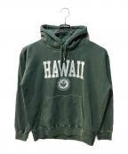 AP STUDIO×GOOD ROCK SPEEDエーピーストゥディオ×グッドロックスピード）の古着「カレッジ フーデッド プルオーバー」｜グリーン