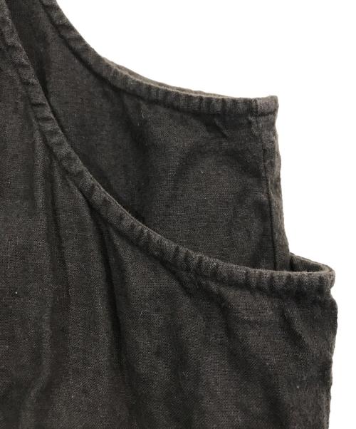 nest Robe（ネストローブ）nest Robe (ネストローブ) 起毛吊りジャンパースカート ブラック サイズ:Freeの古着・服飾アイテム