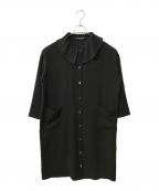 mizuiro-indミズイロインド）の古着「プリーツカラーワンピース」｜ブラック