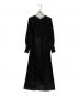 FRAY ID（フレイ アイディー）の古着「スクエアー ネック コンビ ワンピース」｜ブラック