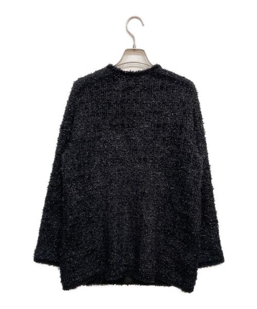 UNITED ARROWS（ユナイテッドアローズ）UNITED ARROWS (ユナイテッドアローズ) ツイード モール パイピング カーディガン ブラック サイズ:Freeの古着・服飾アイテム