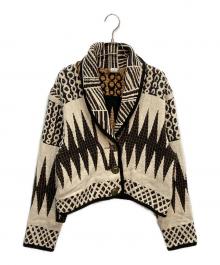 painted pony（ペインテッド ポニー）の古着「コンチョボタンジャケット」｜ベージュ×ブラック