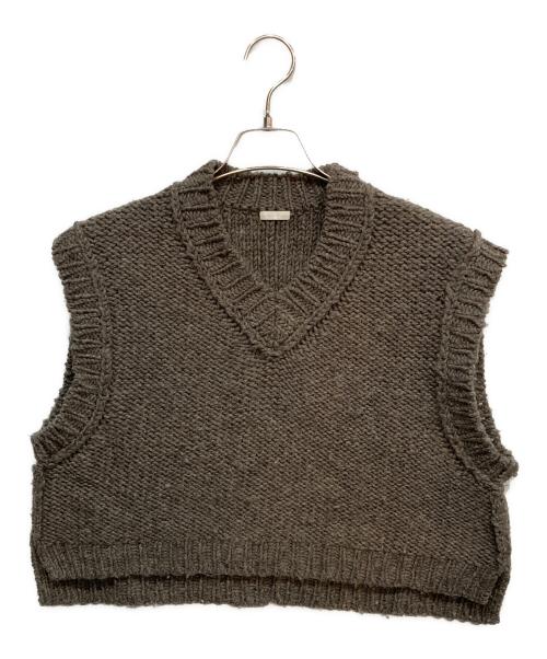 COMM ARCH（コム・アーチ）COMM ARCH (コム・アーチ) ハンドフレームドチャンキーベスト ブラウン サイズ:不明の古着・服飾アイテム