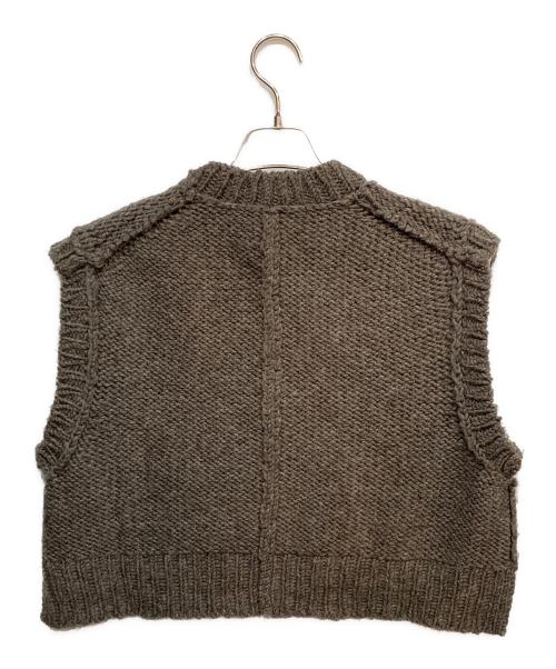 COMM ARCH（コム・アーチ）COMM ARCH (コム・アーチ) ハンドフレームドチャンキーベスト ブラウン サイズ:不明の古着・服飾アイテム