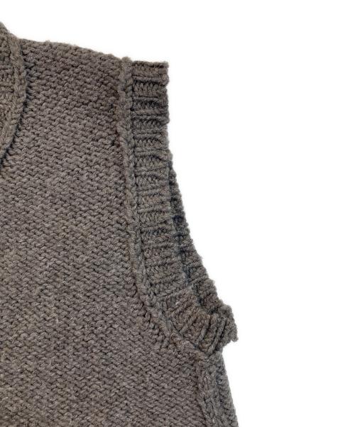 COMM ARCH（コム・アーチ）COMM ARCH (コム・アーチ) ハンドフレームドチャンキーベスト ブラウン サイズ:不明の古着・服飾アイテム