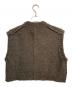 COMM ARCH (コム・アーチ) ハンドフレームドチャンキーベスト ブラウン サイズ:不明：8000円