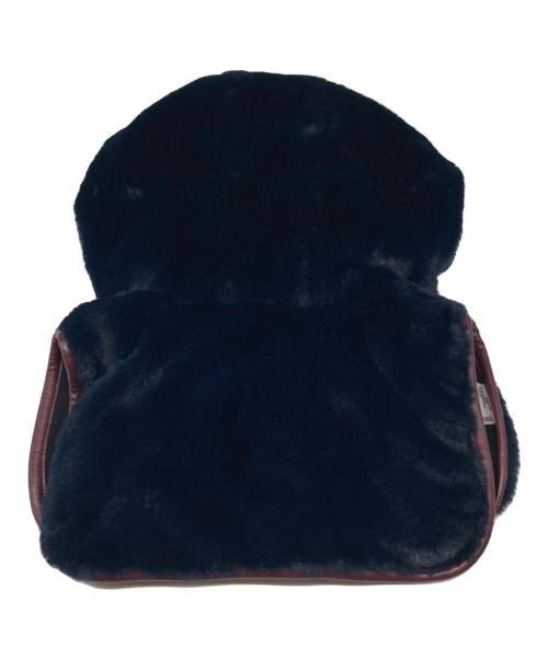 RehersalL（リハーズオール）RehersalL (リハーズオール) ファーフードカラー NVY ネイビーの古着・服飾アイテム