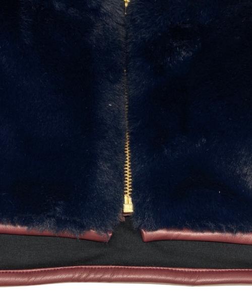 RehersalL（リハーズオール）RehersalL (リハーズオール) ファーフードカラー NVY ネイビーの古着・服飾アイテム