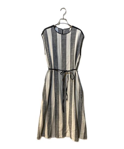 LIVETART（リヴェタート）LIVETART (リヴェタート) ストライプワンピース グレー サイズ:Freeの古着・服飾アイテム