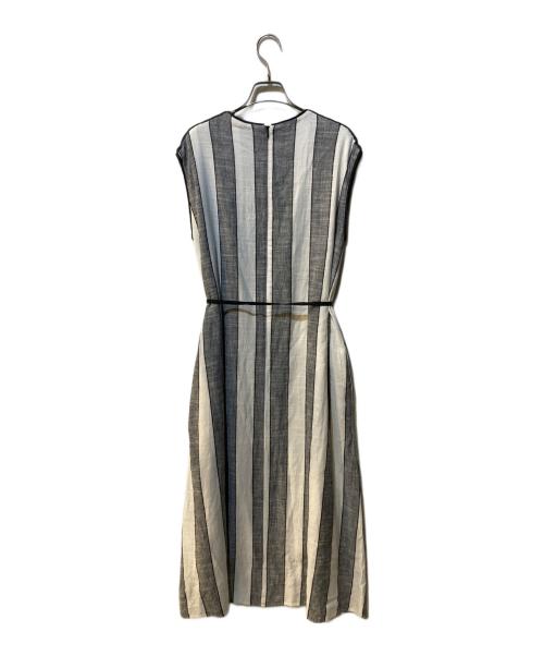 LIVETART（リヴェタート）LIVETART (リヴェタート) ストライプワンピース グレー サイズ:Freeの古着・服飾アイテム